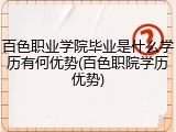 百色职业学院毕业是什么学历有何优势(百色职院学历优势)