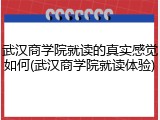 武汉商学院就读的真实感觉如何(武汉商学院就读体验)