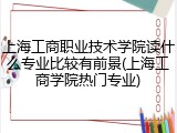 上海工商职业技术学院读什么专业比较有前景(上海工商学院热门专业)
