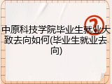 中原科技学院毕业生就业大致去向如何(毕业生就业去向)