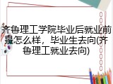 齐鲁理工学院毕业后就业前景怎么样，毕业生去向(齐鲁理工就业去向)