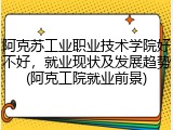 阿克苏工业职业技术学院好不好，就业现状及发展趋势(阿克工院就业前景)