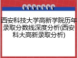 西安科技大学高新学院历年录取分数线深度分析(西安科大高新录取分析)