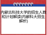 内蒙古科技大学的招生人数和计划解读(内蒙科大招生解析)