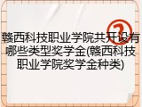 赣西科技职业学院共开设有哪些类型奖学金(赣西科技职业学院奖学金种类)