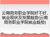 云南商务职业学院好不好，就业现状及发展趋势(云南商务职业学院就业趋势)