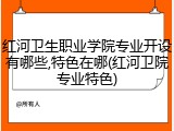 红河卫生职业学院专业开设有哪些,特色在哪(红河卫院专业特色)