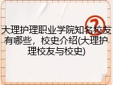 大理护理职业学院知名校友有哪些，校史介绍(大理护理校友与校史)