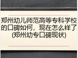郑州幼儿师范高等专科学校的口碑如何，现在怎么样了(郑州幼专口碑现状)