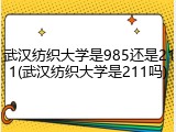 武汉纺织大学是985还是211(武汉纺织大学是211吗)