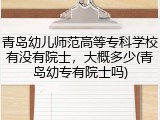 青岛幼儿师范高等专科学校有没有院士，大概多少(青岛幼专有院士吗)