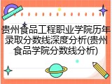 贵州食品工程职业学院历年录取分数线深度分析(贵州食品学院分数线分析)