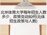 北京体育大学每年招生人数多少，政策变动如何(北体招生政策与人数)