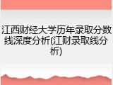 江西财经大学历年录取分数线深度分析(江财录取线分析)