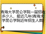 青海大学昆仑学院一届招收多少人，最近几年(青海大学昆仑学院近年招生人数)