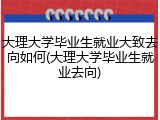 大理大学毕业生就业大致去向如何(大理大学毕业生就业去向)
