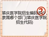 肇庆医学院招生编码多少，隶属哪个部门(肇庆医学院招生代码)