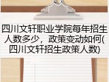 四川文轩职业学院每年招生人数多少，政策变动如何(四川文轩招生政策人数)