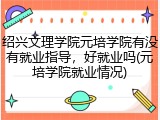 绍兴文理学院元培学院有没有就业指导，好就业吗(元培学院就业情况)