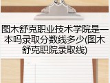 图木舒克职业技术学院是一本吗录取分数线多少(图木舒克职院录取线)