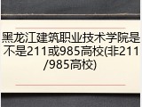 黑龙江建筑职业技术学院是不是211或985高校(非211/985高校)