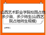 山西艺术职业学院校园占地多少亩，多少师生(山西艺院占地师生规模)