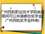 广州民航职业技术学院就读期间可以申请哪些奖学金(广州民航奖学金种类)