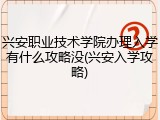 兴安职业技术学院办理入学有什么攻略没(兴安入学攻略)