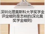 深圳北理莫斯科大学奖学金评定细则是怎样的(深北莫奖学金细则)