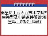秦皇岛工业职业技术学院招生类型及申请条件解读(秦皇岛工院招生简章)