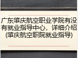 广东肇庆航空职业学院有没有就业指导中心，详细介绍(肇庆航空职院就业指导)