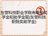 东营科技职业学院有哪些奖学金和助学金呢(东营科技职院奖助学金)