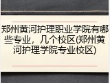 郑州黄河护理职业学院有哪些专业，几个校区(郑州黄河护理学院专业校区)