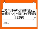 上海兴伟学院有没有院士，大概多少(上海兴伟学院院士数量)