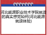 河北能源职业技术学院就读的真实感觉如何(河北能源就读体验)