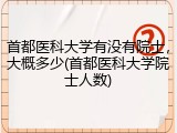 首都医科大学有没有院士，大概多少(首都医科大学院士人数)