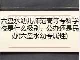 六盘水幼儿师范高等专科学校是什么级别，公办还是民办(六盘水幼专属性)