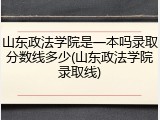山东政法学院是一本吗录取分数线多少(山东政法学院录取线)