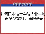 红河职业技术学院毕业一般工资多少钱(红河职院薪资)