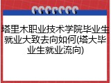 塔里木职业技术学院毕业生就业大致去向如何(塔大毕业生就业流向)