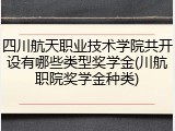 四川航天职业技术学院共开设有哪些类型奖学金(川航职院奖学金种类)