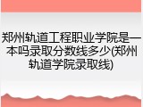 郑州轨道工程职业学院是一本吗录取分数线多少(郑州轨道学院录取线)