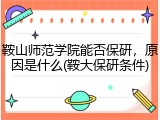 鞍山师范学院能否保研，原因是什么(鞍大保研条件)