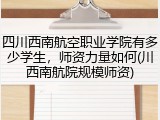 四川西南航空职业学院有多少学生，师资力量如何(川西南航院规模师资)