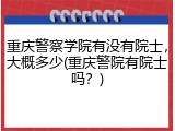 重庆警察学院有没有院士，大概多少(重庆警院有院士吗？)