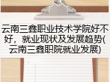 云南三鑫职业技术学院好不好，就业现状及发展趋势(云南三鑫职院就业发展)