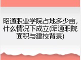 昭通职业学院占地多少亩，什么情况下成立(昭通职院面积与建校背景)