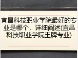 宜昌科技职业学院最好的专业是哪个，详细阐述(宜昌科技职业学院王牌专业)