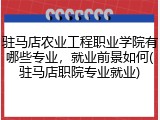驻马店农业工程职业学院有哪些专业，就业前景如何(驻马店职院专业就业)