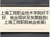 上海工商职业技术学院好不好，就业现状及发展趋势(上海工商职院就业前景)